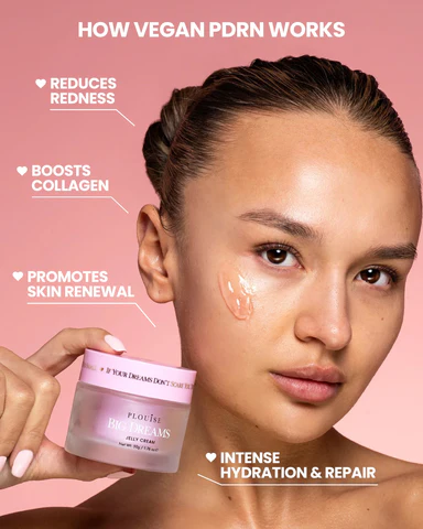 Vantaggi della crema idratante gelatina al collagene e vegana PDRN Big Dreams