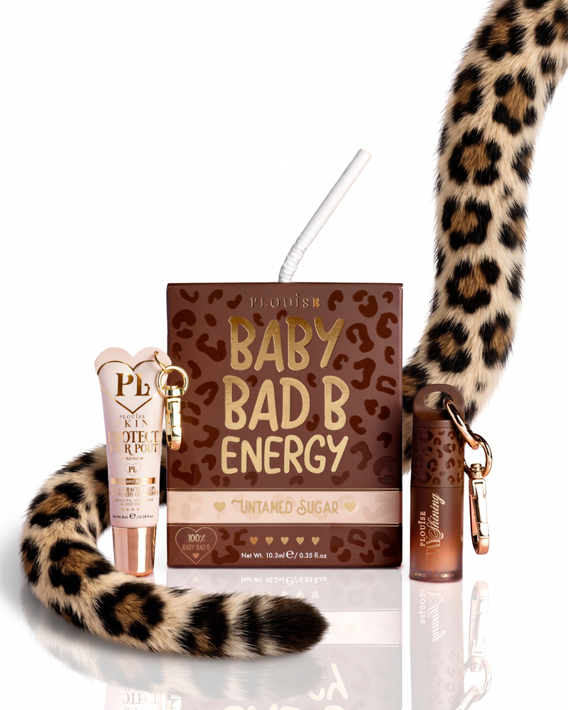 Duo mini olio labbra e balsamo labbra Cheetah Baby Bad B