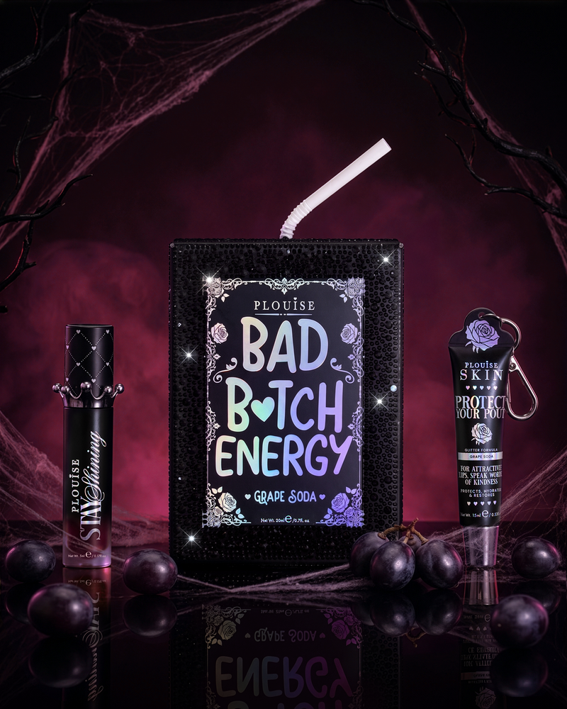 Duo balsamo per labbra e olio per labbra Halloween Crystal Bad Bitch Energy