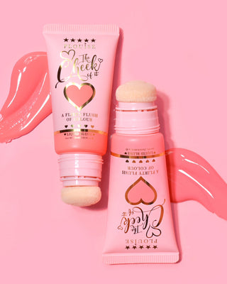 P. Louise la guancia del suo blush liquido