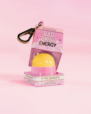 Pink square Bad Bitch Energy lip balm in pink lemonade