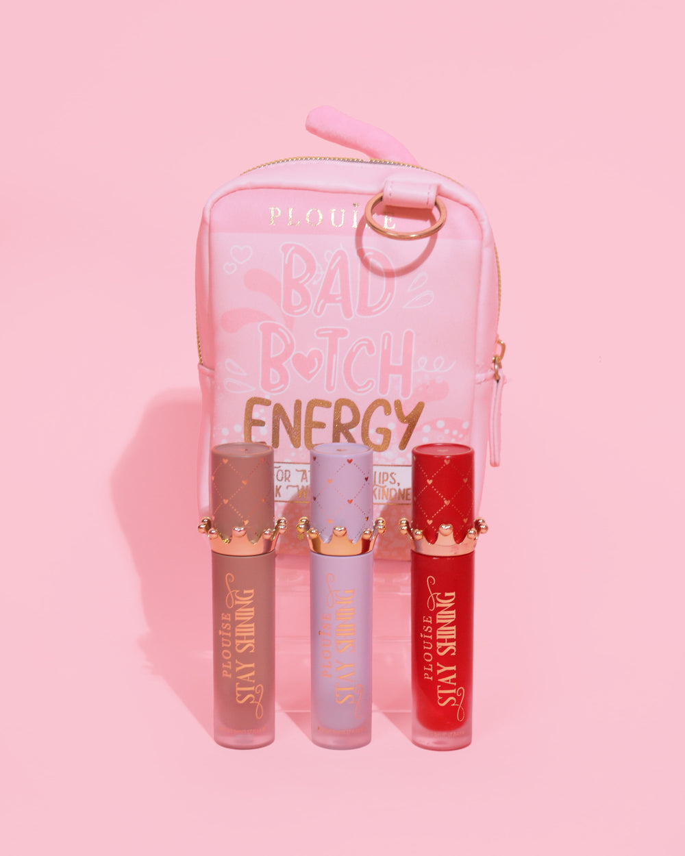 Gloss Boss Stay Shining Lip Oil Trio e borsa