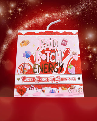 (SOLO SCATOLA) 12 Slitte di Natale Calendario dell'Avvento per la cura della pelle di Bad Bitch