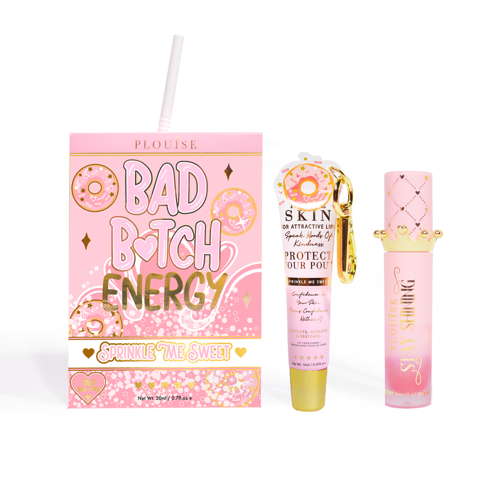 Duo balsamo labbra e olio labbra Bad Bitch Energy - Fragola