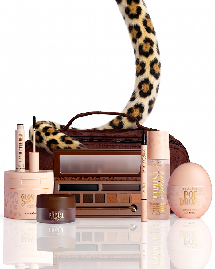 Set di cosmetici in modalità ghepardo