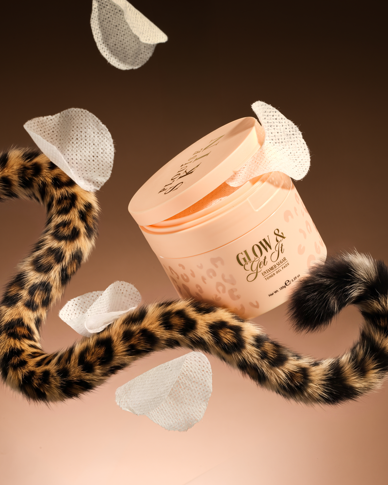 Dischetti tonici in gel al collagene Cheetah Glow & Get It