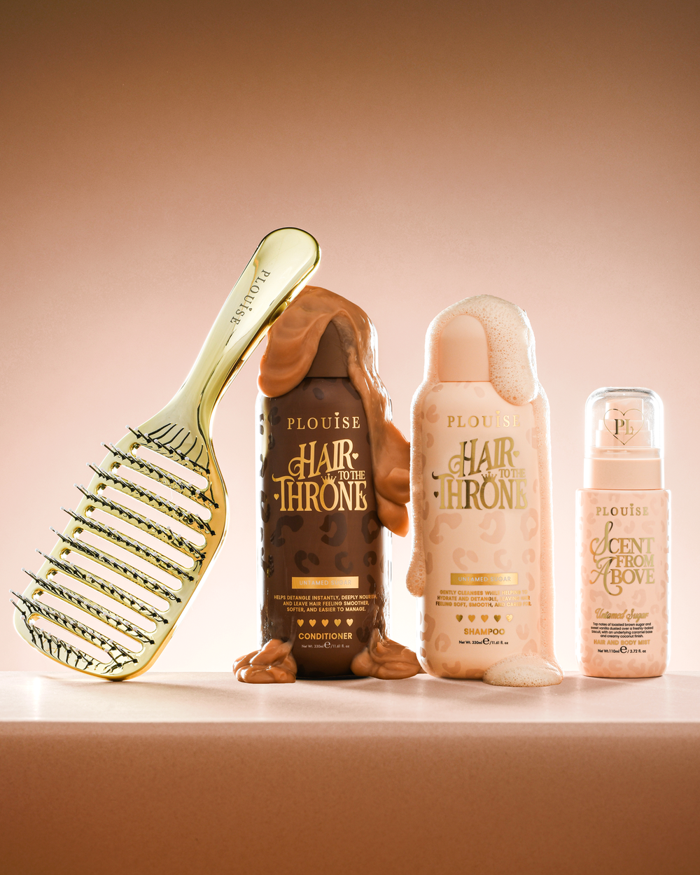 Afferma di domare il set per la cura dei capelli