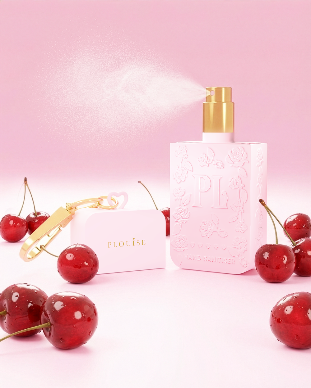 Spray igienizzante mani rosa P.Louise alla ciliegia