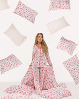 Set di pantaloni pigiama da donna con fiocco natalizio