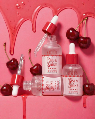 P.Louise Rise & Shine Hyaluronic Acid serum in cherry