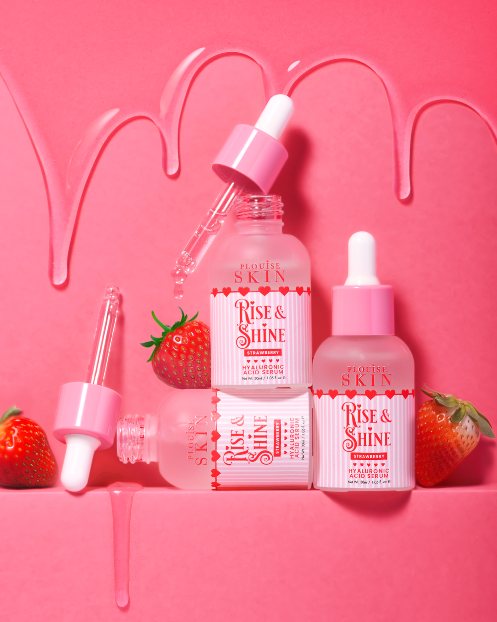 Siero all'acido ialruonico alla fragola P.Louise Rise & Shine