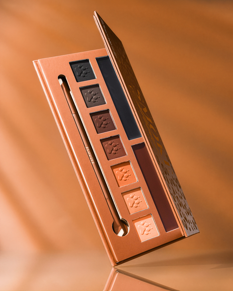Cheetah Smoke Show tavolozza di liner smokey e set di pennelli per liner