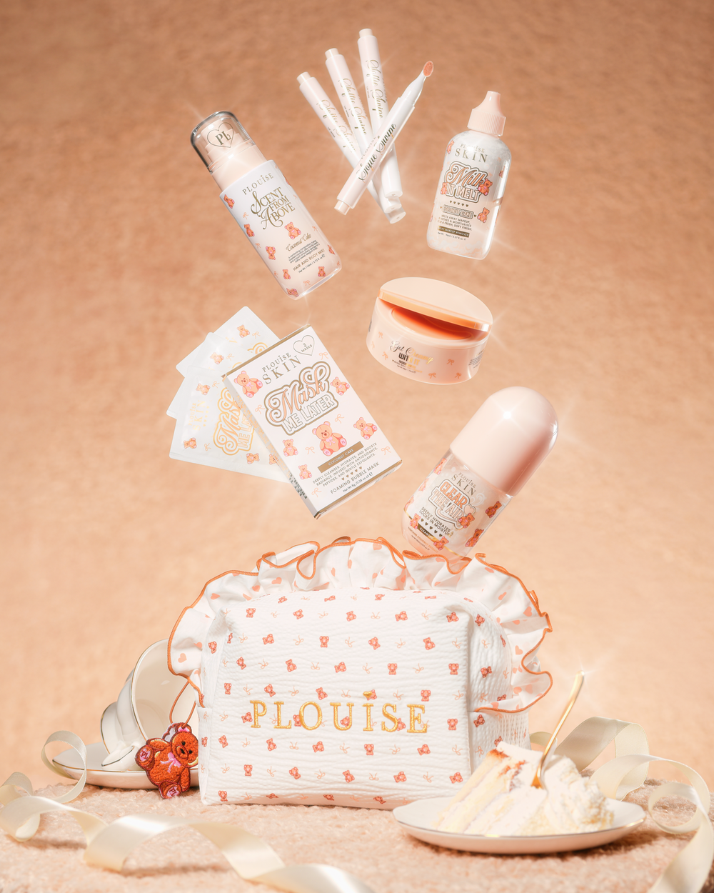 Borsa con stampa piccola Teddy Touch e set per la cura della pelle - PRE-ORDINE