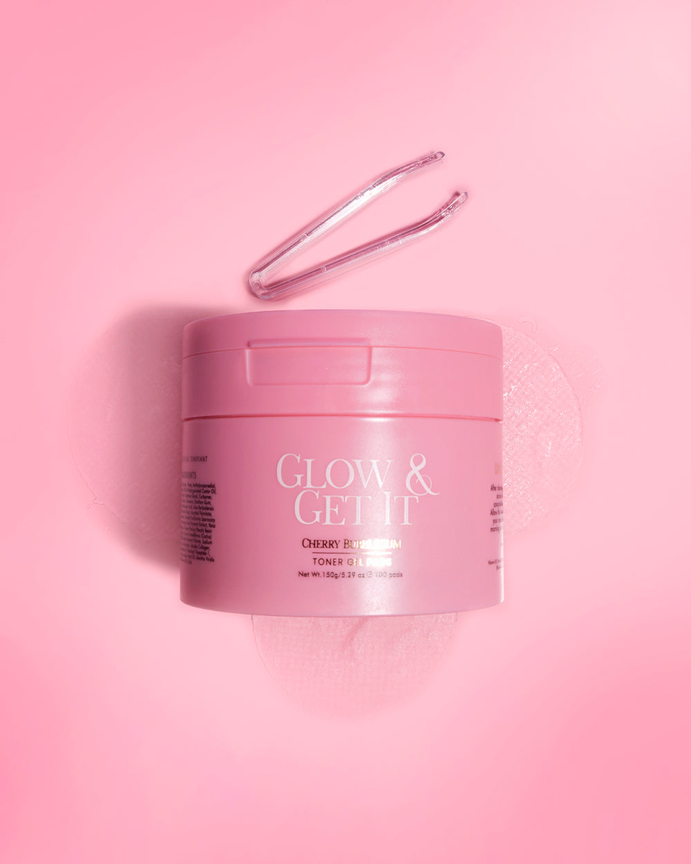 P.Louise Glow And Get It Glow Toner Pad Cherry Bubblegum