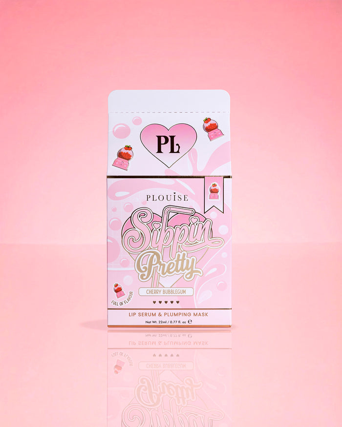 P.Louise Sippin Pretty Peptide Lip Serum & Treatment Duo Confezione di gomma da masticare alla ciliegia