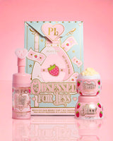 P.Louise Strawberry Obsessed For Less Obsessed For Bad Bitch on a pink background