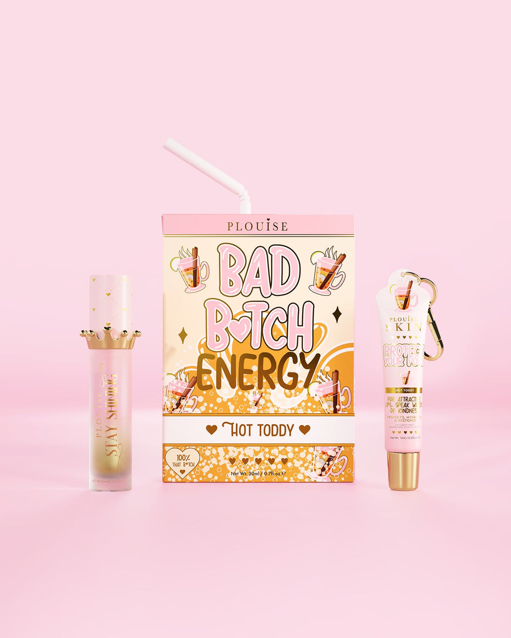 Duo balsamo labbra e olio labbra Bad Bitch Energy - Fragola