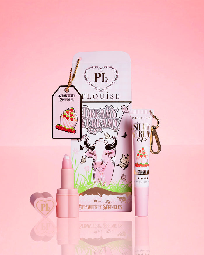 Duo labbra cremoso e sognante alla fragola