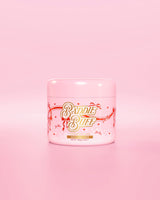 Una vasca rosa P.Louise o uno scrub allo zucchero per il cuoio capelluto e il corpo di Baddie Buff in Coconut Coast