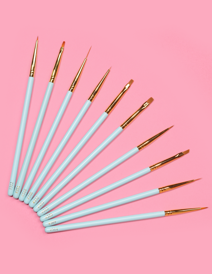 Detail In The Deal Set di pennelli per dettagli Blue Eye da 10 pezzi