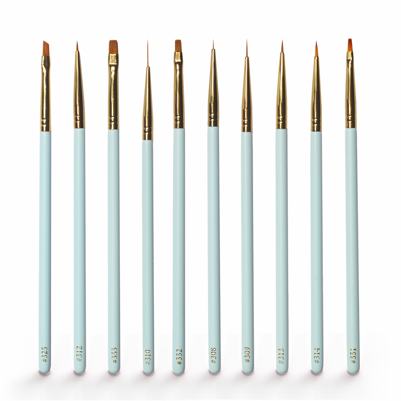 Detail In The Deal Set di pennelli per dettagli Blue Eye da 10 pezzi