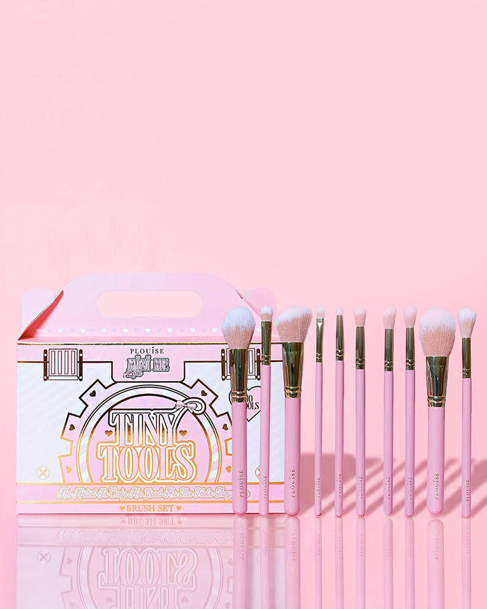 Set di pennelli per trucco per principianti da 10 pezzi Tiny Tools