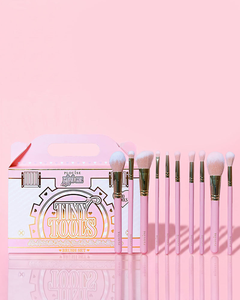 Set di pennelli per trucco per principianti da 10 pezzi Tiny Tools