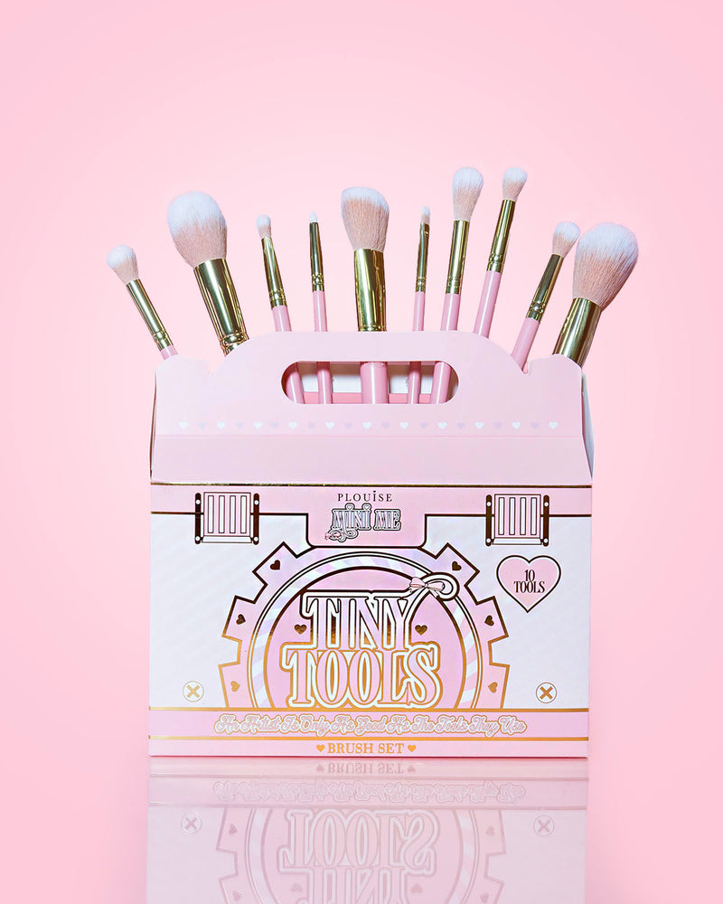 Set di pennelli per trucco per principianti da 10 pezzi Tiny Tools