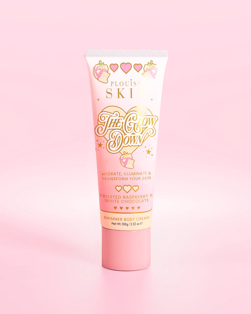 The Glow Down Body Shimmer – Lampone glassato e cioccolato bianco